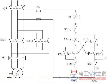 交流接触器接线图及电动机运行控制电路