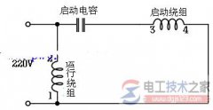 单相电机电容接线图的几种方式