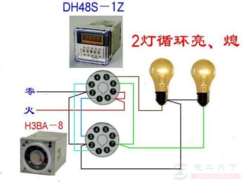 电灯的10种接线方式，10张电灯接线的高清电路图