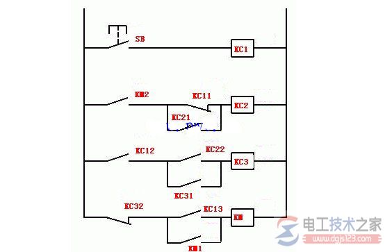 中间继电器的接线图与接线原理