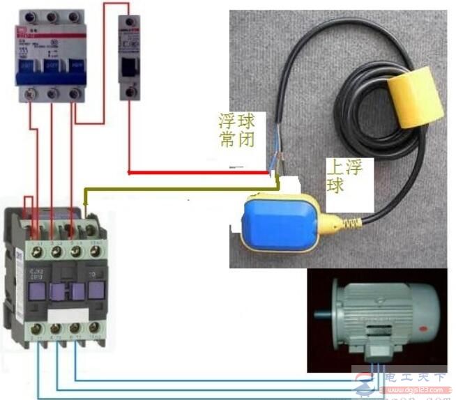 一文看懂浮球开关380线圈交流接触器的接线方法