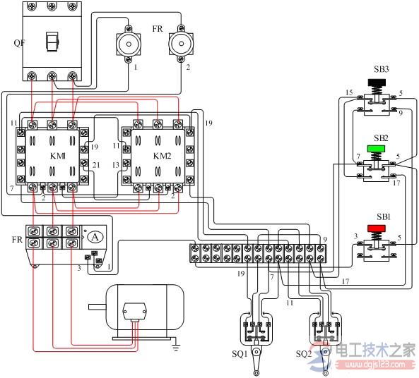 行程开关接线图与原理作用