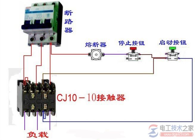 接触器与断路器电气控制回路接线图大全