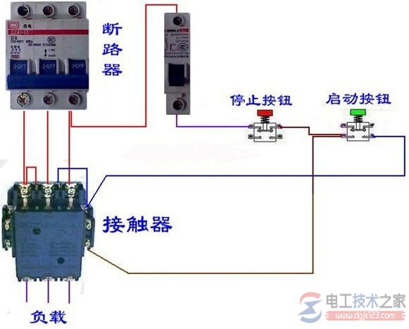 接触器与断路器电气控制回路接线图大全