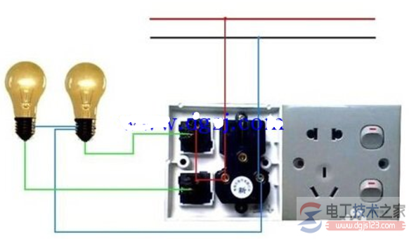 一文看懂单开加5孔插座的接线方法(家装电工必备)