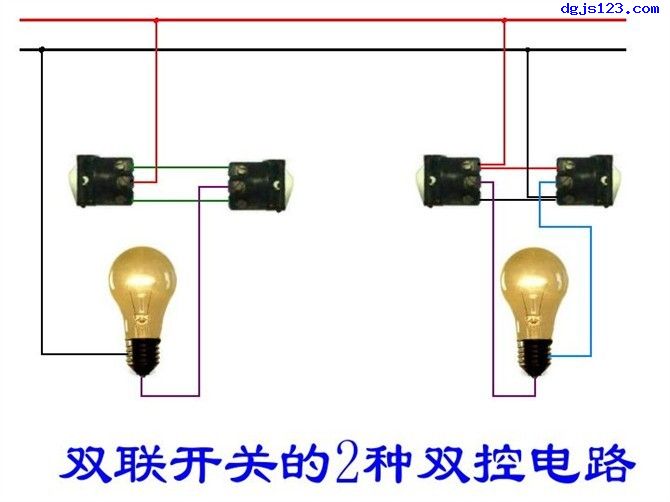 电工基本电路接线图大全，学电工必会电路接线图