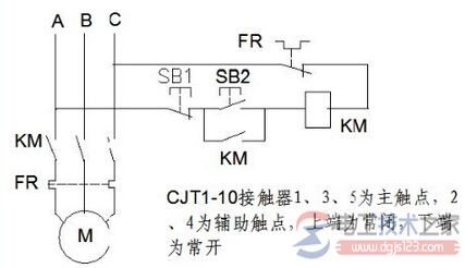 启动停止按钮的电路接线图