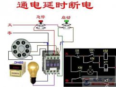 一例雨水泵通断控制的接线图