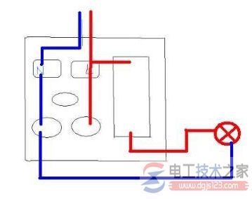 一开五孔插座接线图(草图)