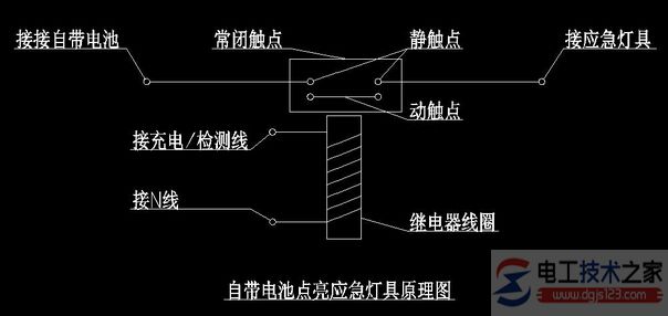 应急照明接线方式(消防与照明应急接线图)