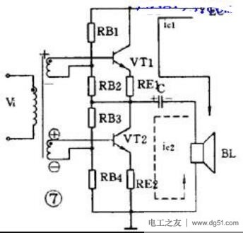 功率放大器入门实例：甲类单管功率放大器与乙类推挽功率放大器