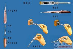 测电笔的正确握笔方法，手指要触及笔尾的金属部分