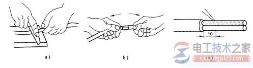 剥线钳和电工刀剖削导线绝缘层的方法详解
