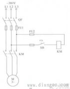 用按钮点动控制电动机起停电路