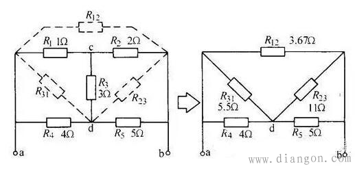 复杂电路中的电阻计算口诀
