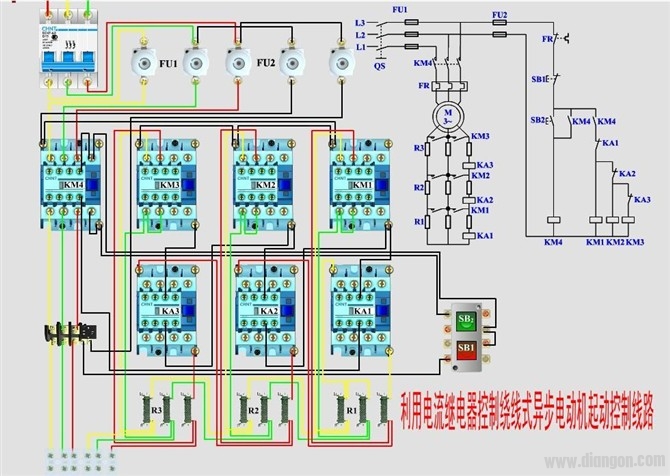 三相四线制零线带电的原因！实用电动机控制电路接线图