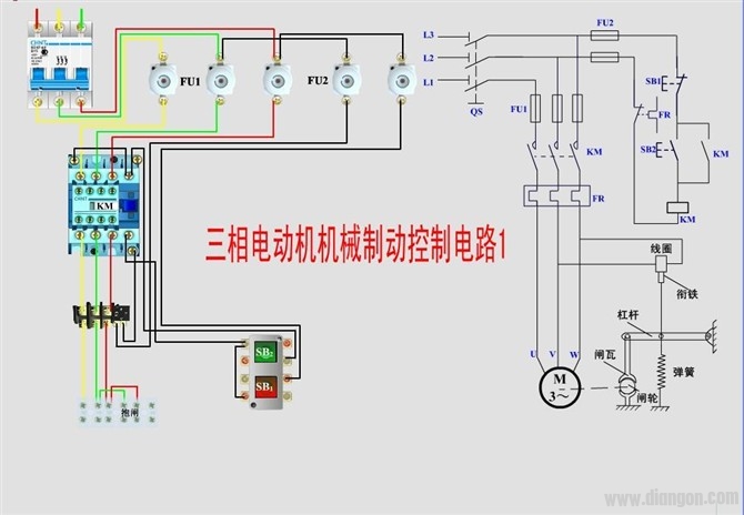 三相四线制零线带电的原因！实用电动机控制电路接线图