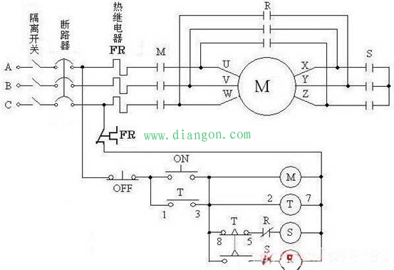 电机星三角启动电路图详细图解 电机星三角启动电路图详细图解