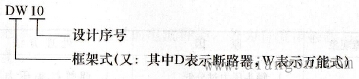低压断路器型号含义