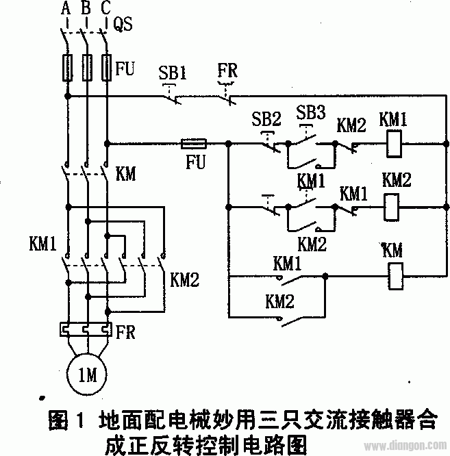 接触器的工作原理和常见的接触器控制图