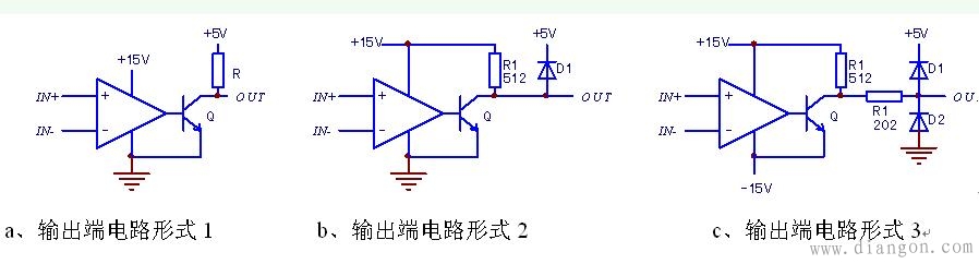 电压比较器的电路构成 电压比较器的电路构成
