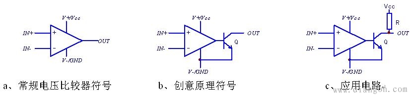 电压比较器的电路构成 电压比较器的电路构成
