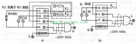 浴霸的结构原理接线图