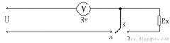 如何用一个电压表测量直流电阻