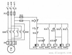 电机正反转加时间继电器控制电路原理图解
