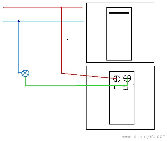 单控单开开关接线图_单联开关接法图解_ 单联单控开关接线图解 单控单开开关接线图_单联开关接法图解_ 单联单控开关接线图解