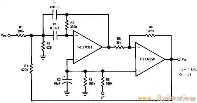 LM358典型应用电路图