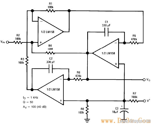 LM358典型应用电路图