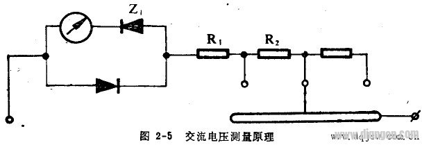 万用表测量交流电压的原理