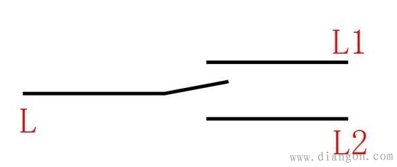 两地控制一盏灯电路图详解