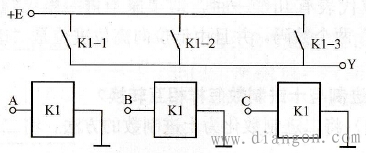 继电器组成与门电路 或门电路和非门电路