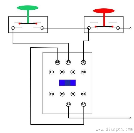 交流接触器自锁互锁接线方法