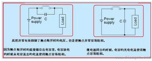 继电器触点保护 继电器触点保护
