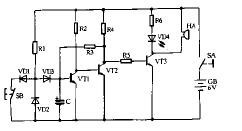 三极管自锁电路图