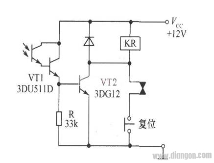 三极管自锁电路图