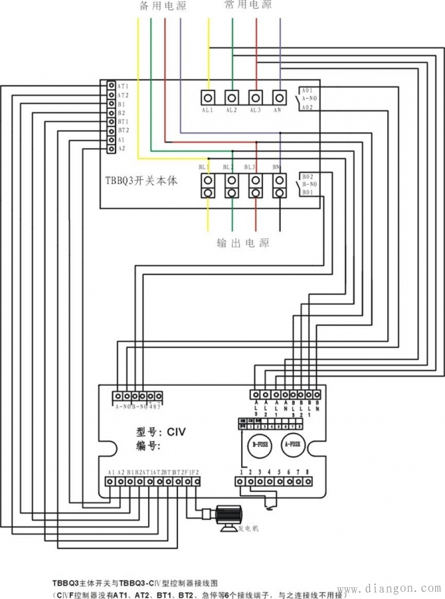 双电源自动转换开关ATSE设计原理和接线图 双电源自动转换开关ATSE设计原理和接线图