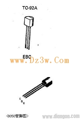 NPN三极管8050参数及引脚图