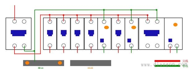 家用配电箱断路器安装接线方法图解
