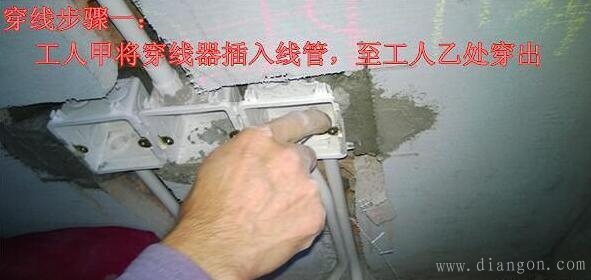 室内布线怎么将电线穿入线管?家装水电工教你穿管详细步骤做法