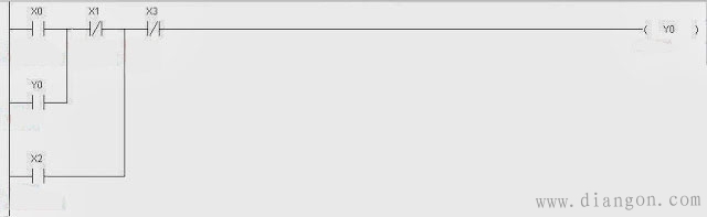按钮控制电脑启动和停止运行状态plc编程实例