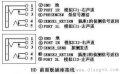 前置音频线接法图解
