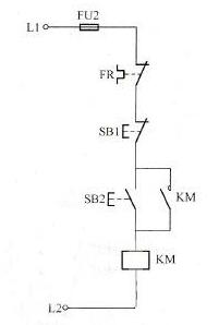 接触器常开触点与启动按钮并联实现自锁控制原理图解