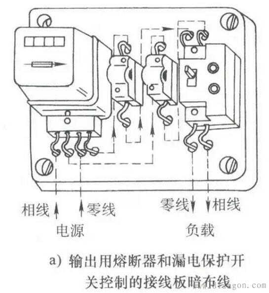 低压单相电能表的直接接线方法 低压单相电能表的直接接线方法