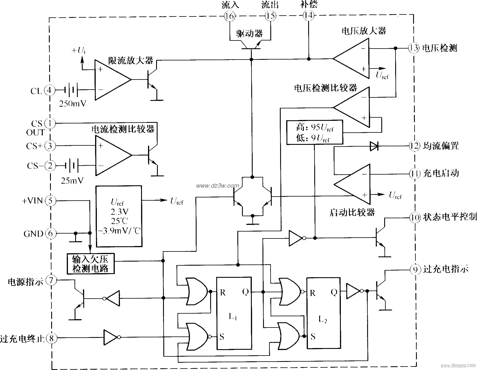 UC3906的内部结构