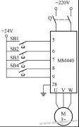 西门子MM440变频器的开关量运行