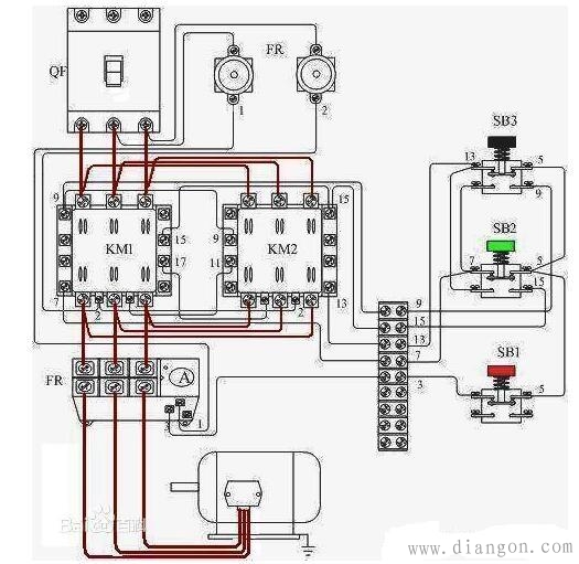 电动机正反转控制原理图解 不懂不配叫电工